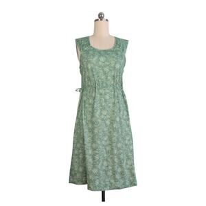 Merrell Green Floral Midi Dress